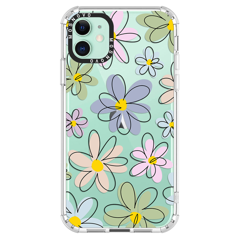 Linear Blooms Phone Case - iPhone 11 Case