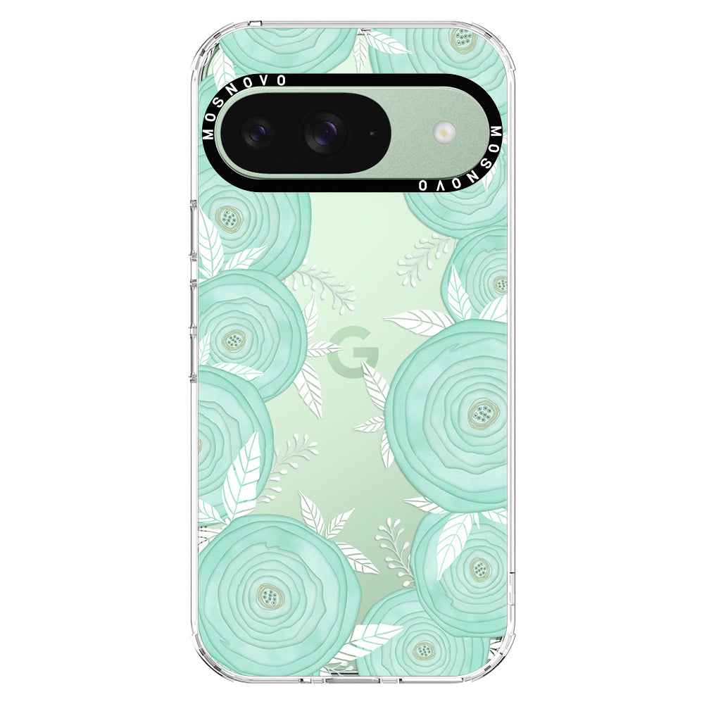 Mint Flower Phone Case - Google Pixel 9 Case