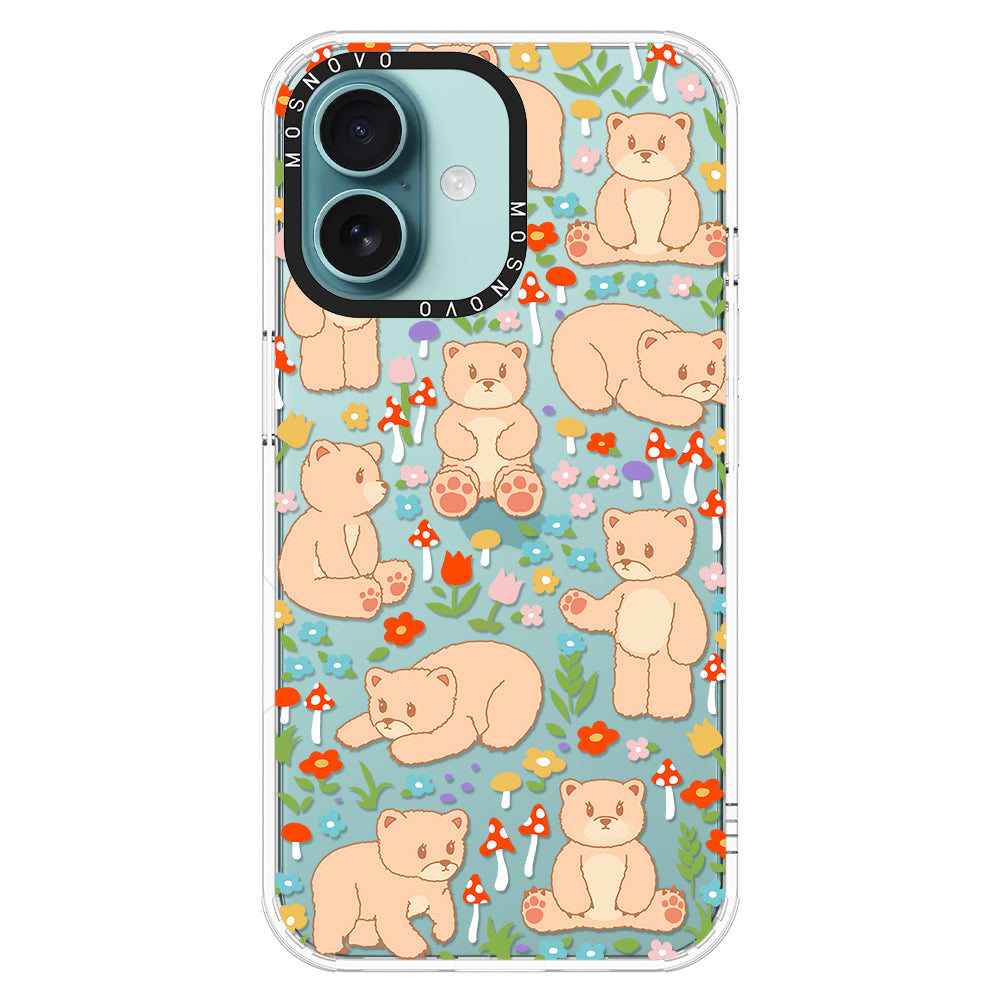 Cute Bear Phone Case - iPhone 16 Plus Case - MOSNOVO