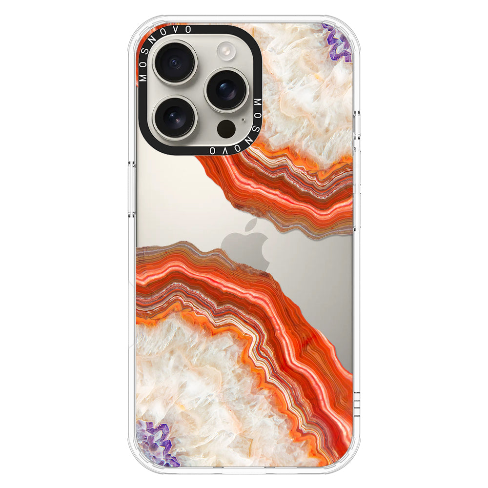 Agate Red Phone Case - iPhone 16 Pro Max Case - MOSNOVO