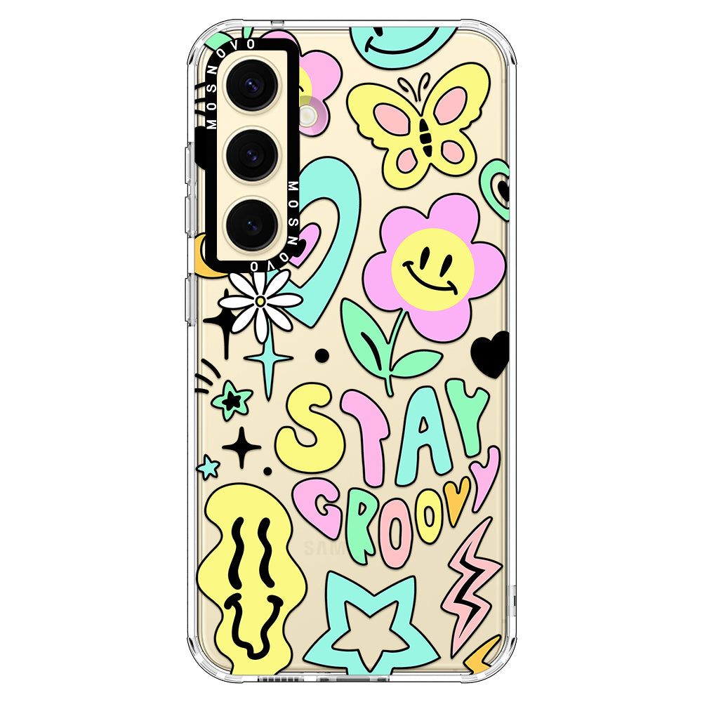 Stay Groovy Phone Case - Samsung Galaxy S24 Plus Case