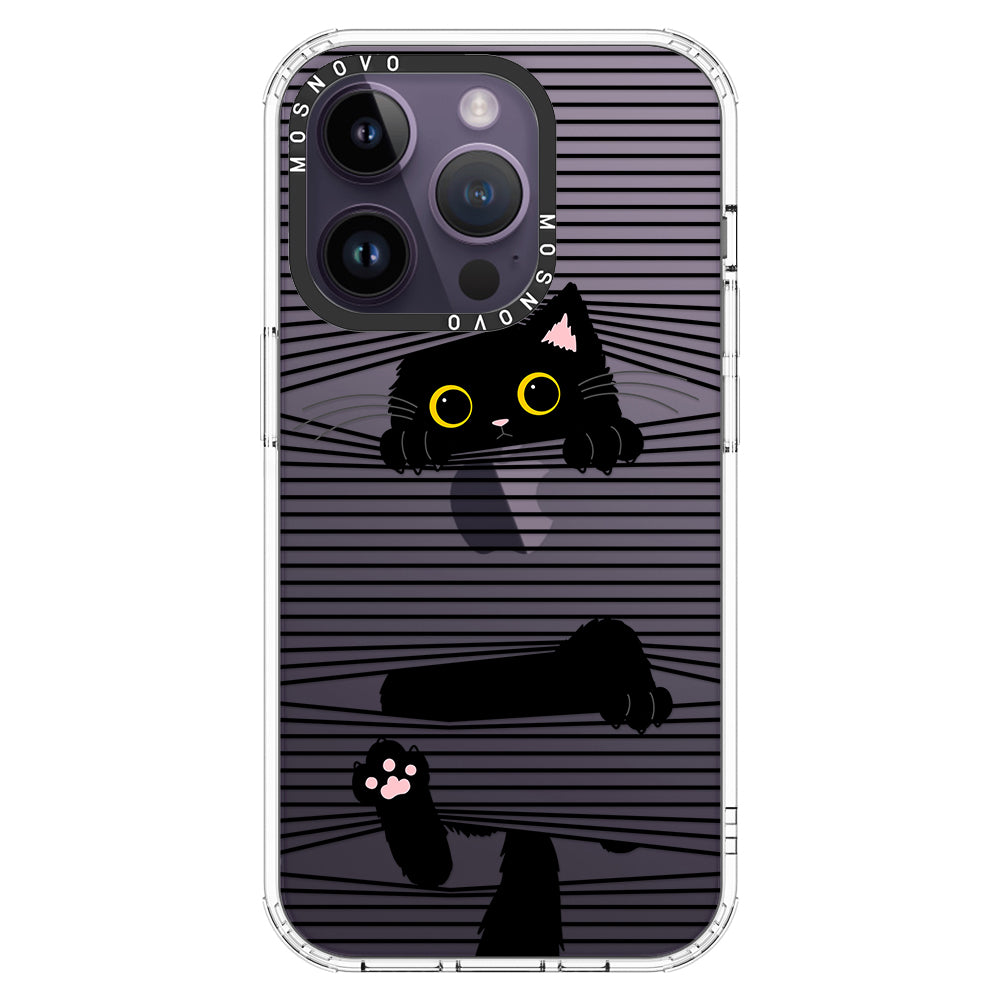 Hidden Black Cat Phone Case - iPhone 14 Pro Case