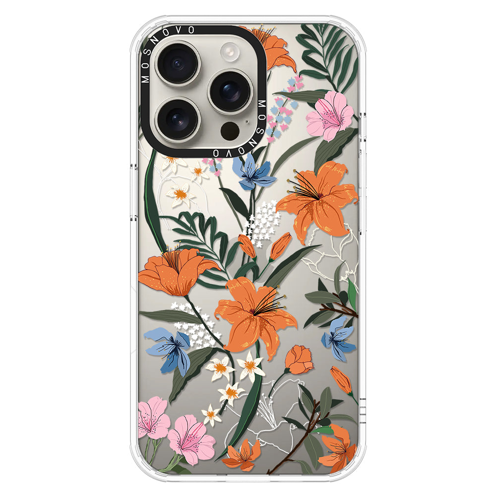 Lily Garden Phone Case - iPhone 16 Pro Max Case - MOSNOVO