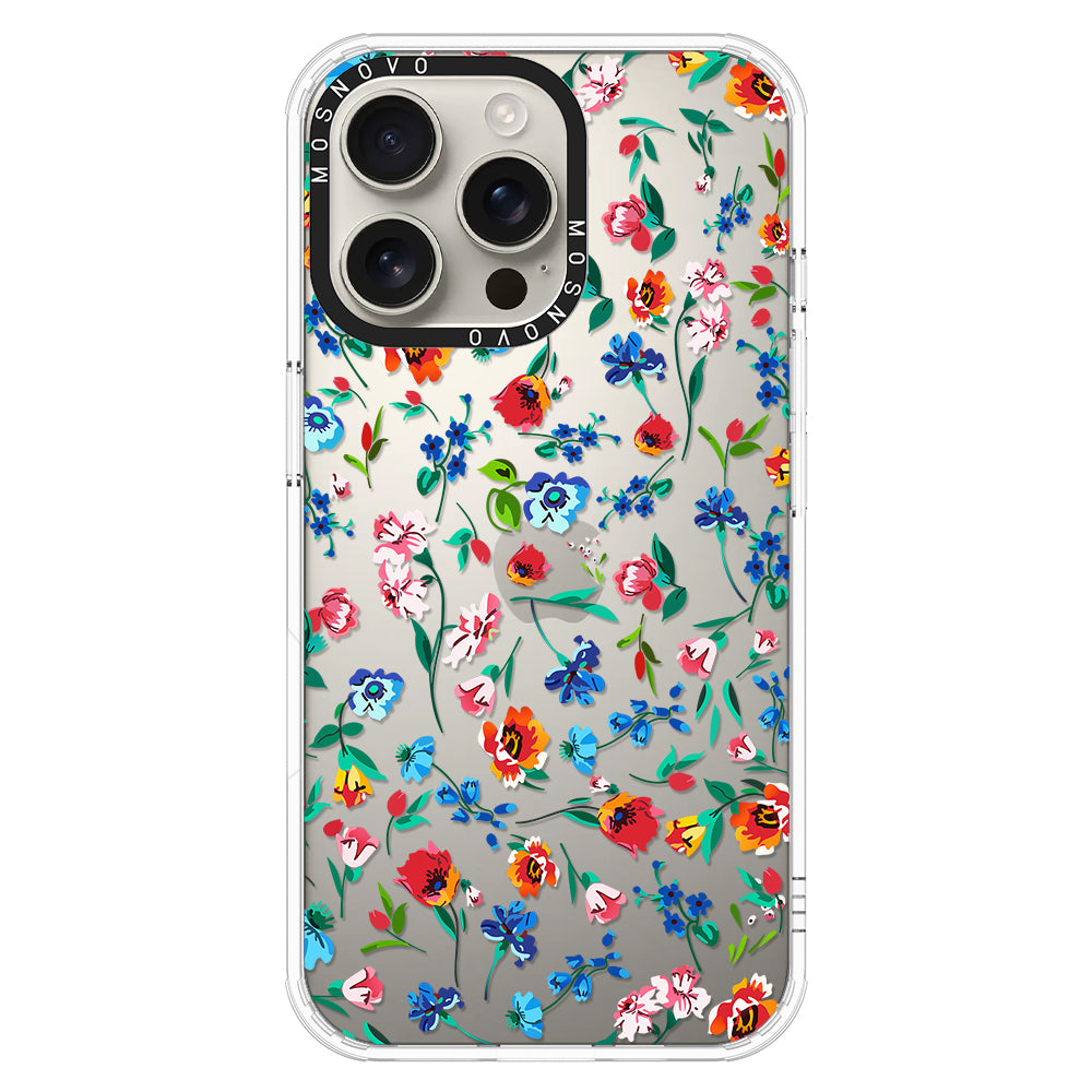 Little Wild Flower Phone Case - iPhone 16 Pro Max Case - MOSNOVO