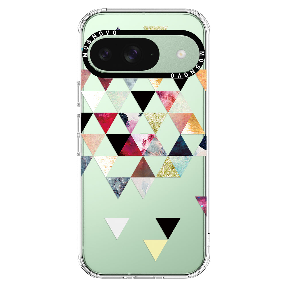 Triangles Stone Marble Phone Case - Google Pixel 9 Case