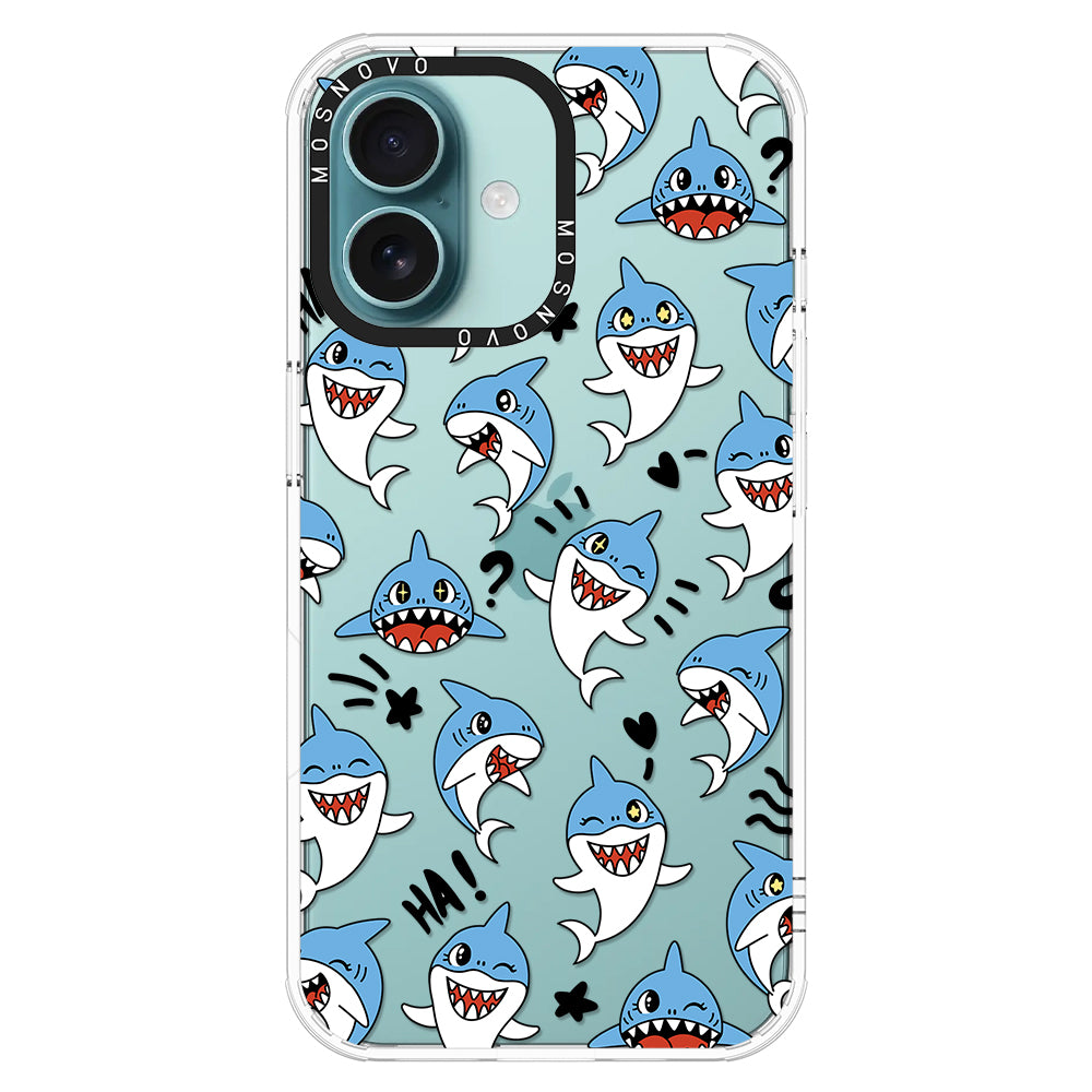 Cute Sharks Phone Case - iPhone 16 Case