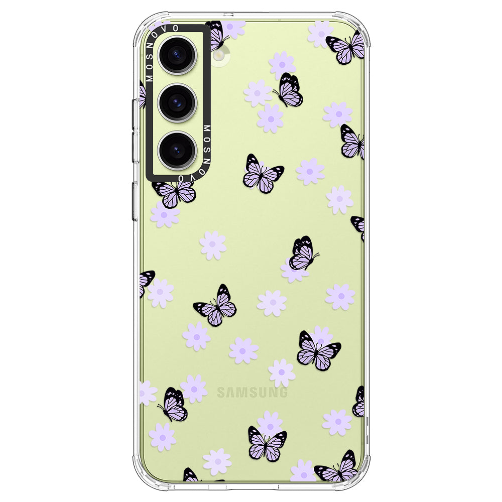 Lilac Butterfly Phone Case - Samsung Galaxy S23 Case