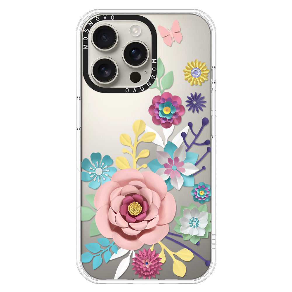 3D Floral Phone Case - iPhone 16 Pro Max Case - MOSNOVO