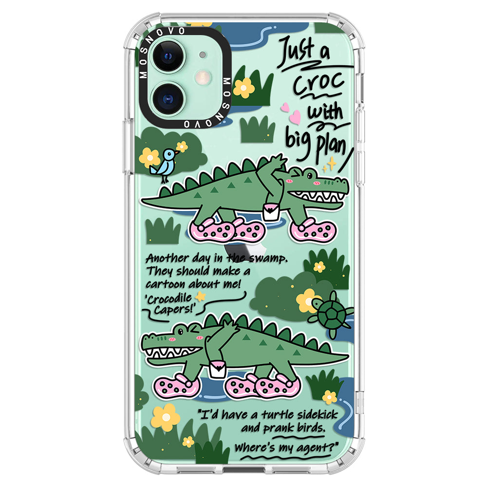 Croc with Big Plan Phone Case - iPhone 11 Case