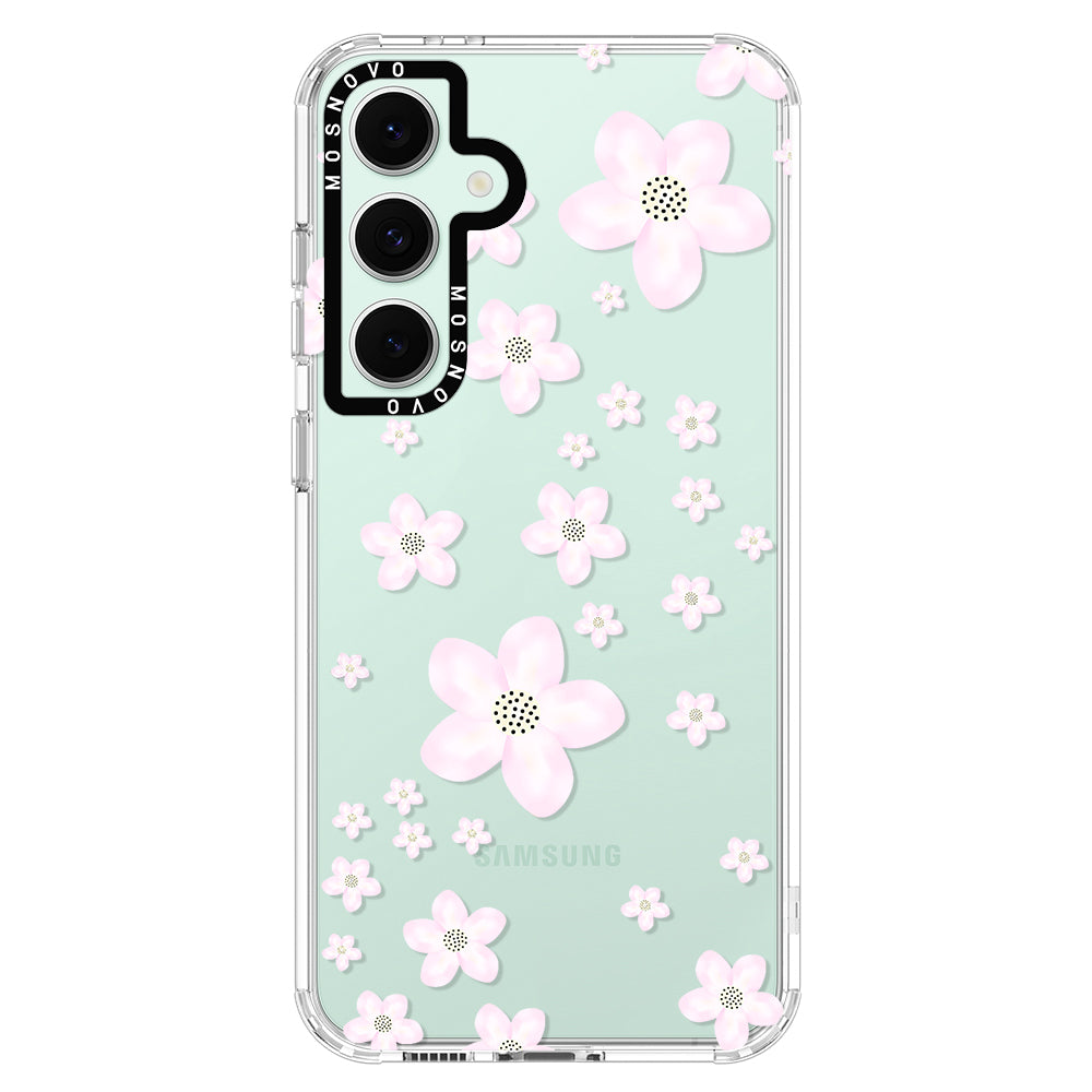 Pink Cherry Blossom Phone Case - Samsung Galaxy S24 FE Case - MOSNOVO