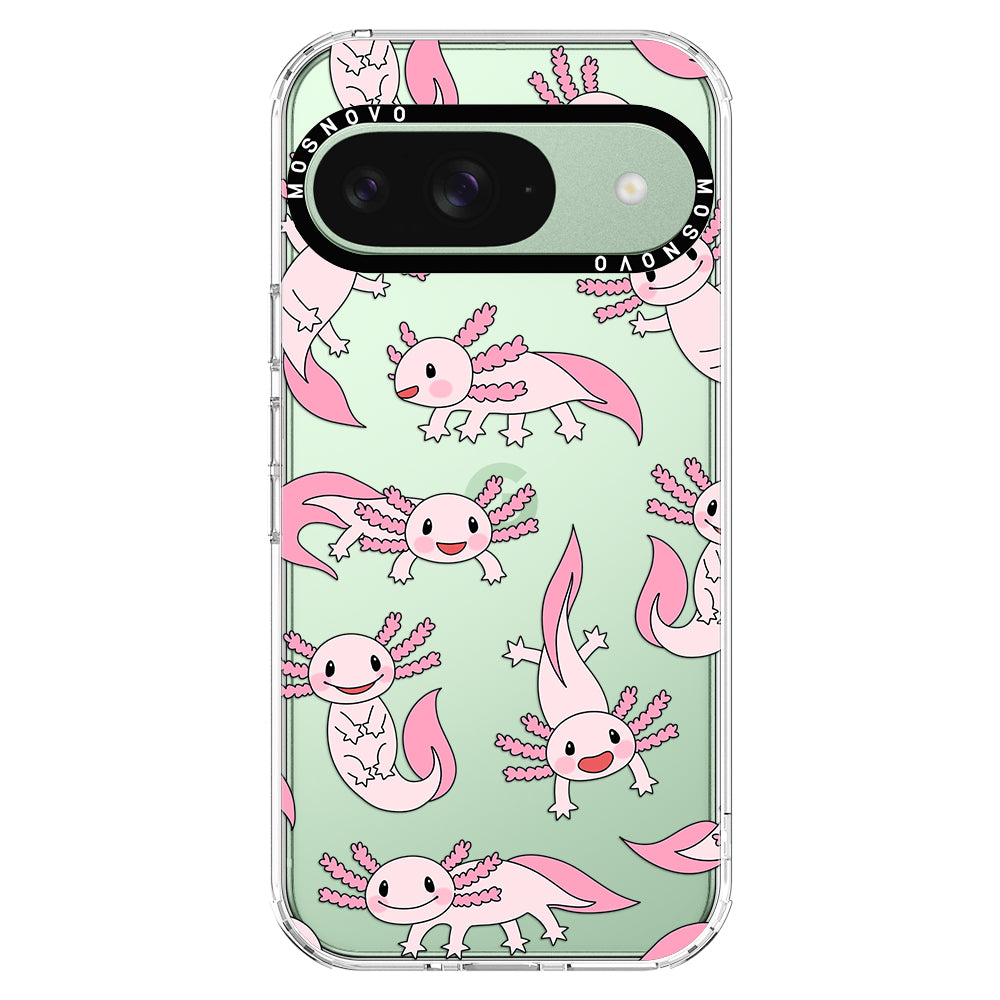 Pink Axolotl Phone Case - Google Pixel 9 Case