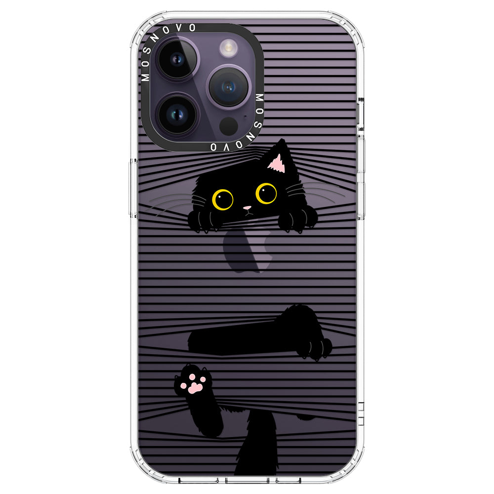 Hidden Black Cat Phone Case - iPhone 14 Pro Max Case