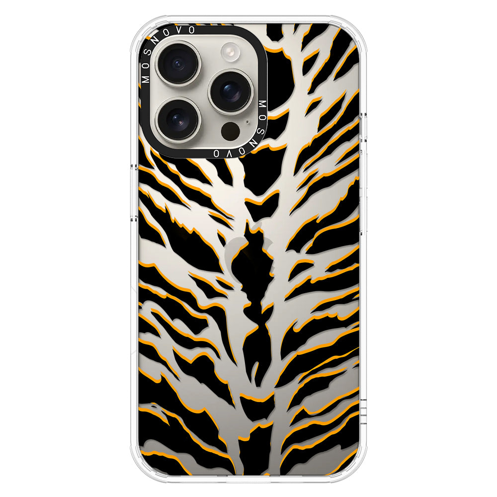 Tiger Print Phone Case - iPhone 16 Pro Max Case - MOSNOVO