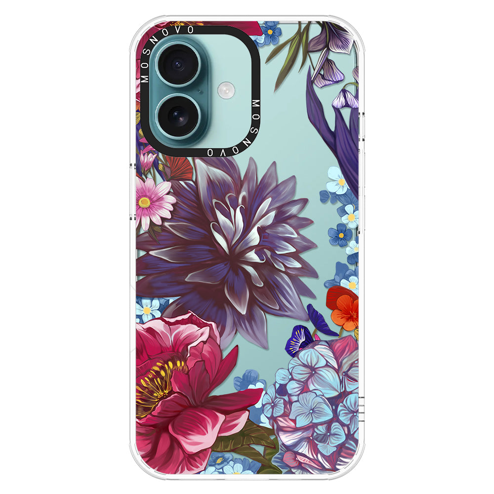 Blue Lilacs Phone Case - iPhone 16 Plus Case - MOSNOVO