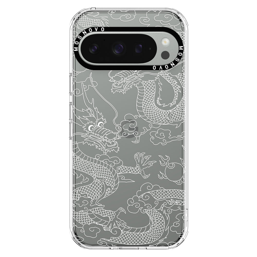 White Dragon Phone Case - Google Pixel 9 Pro XL Case