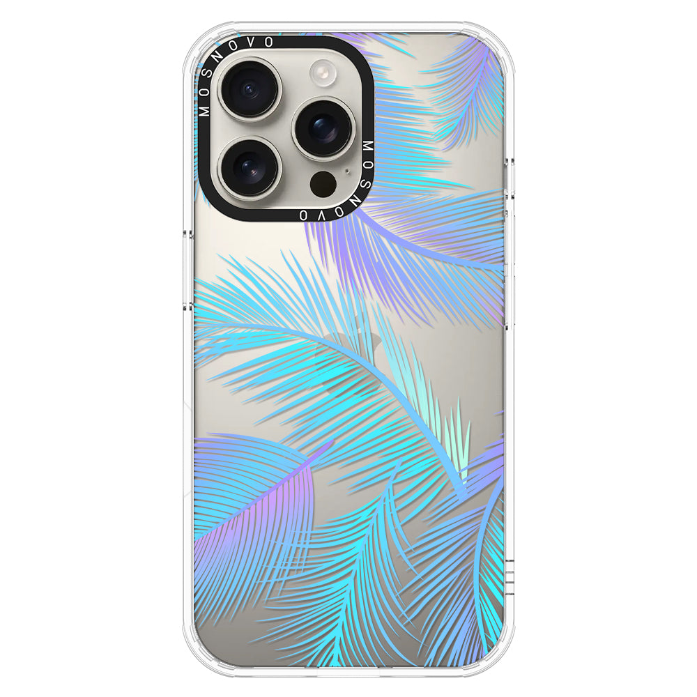 Gradient Tropical Palm Leaf Phone Case - iPhone 16 Pro Max Case - MOSNOVO