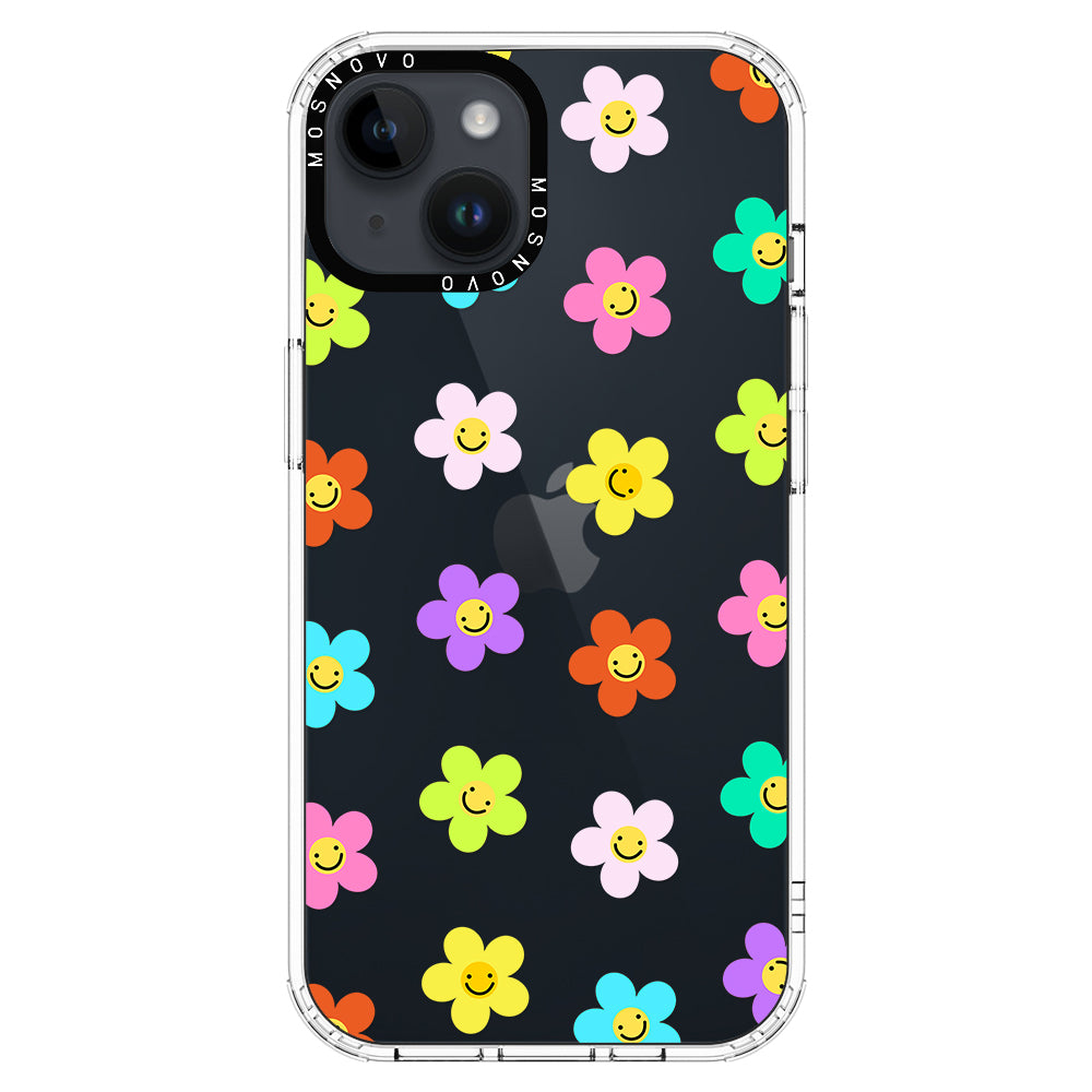 Smile Floral Phone Case - iPhone 14 Plus Case