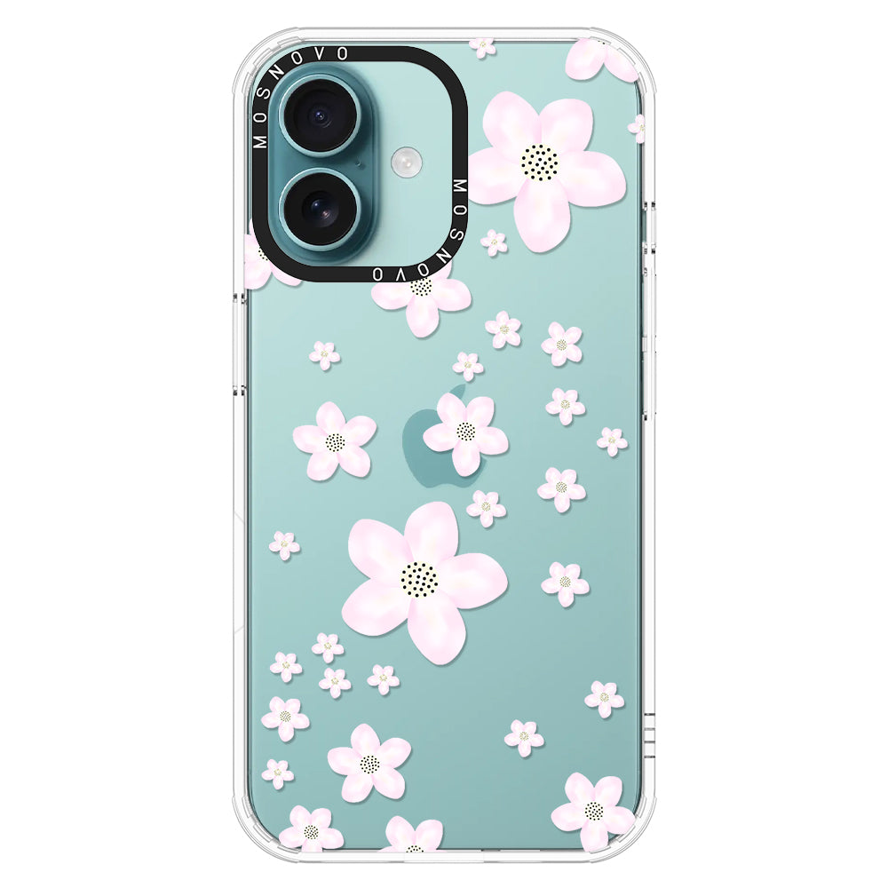 Pink Cherry Blossom Phone Case - iPhone 16 Plus Case - MOSNOVO