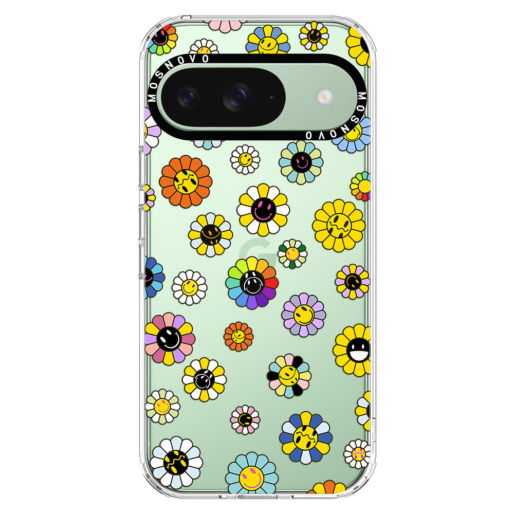 Flower Smiley Face Phone Case - Google Pixel 9 Case