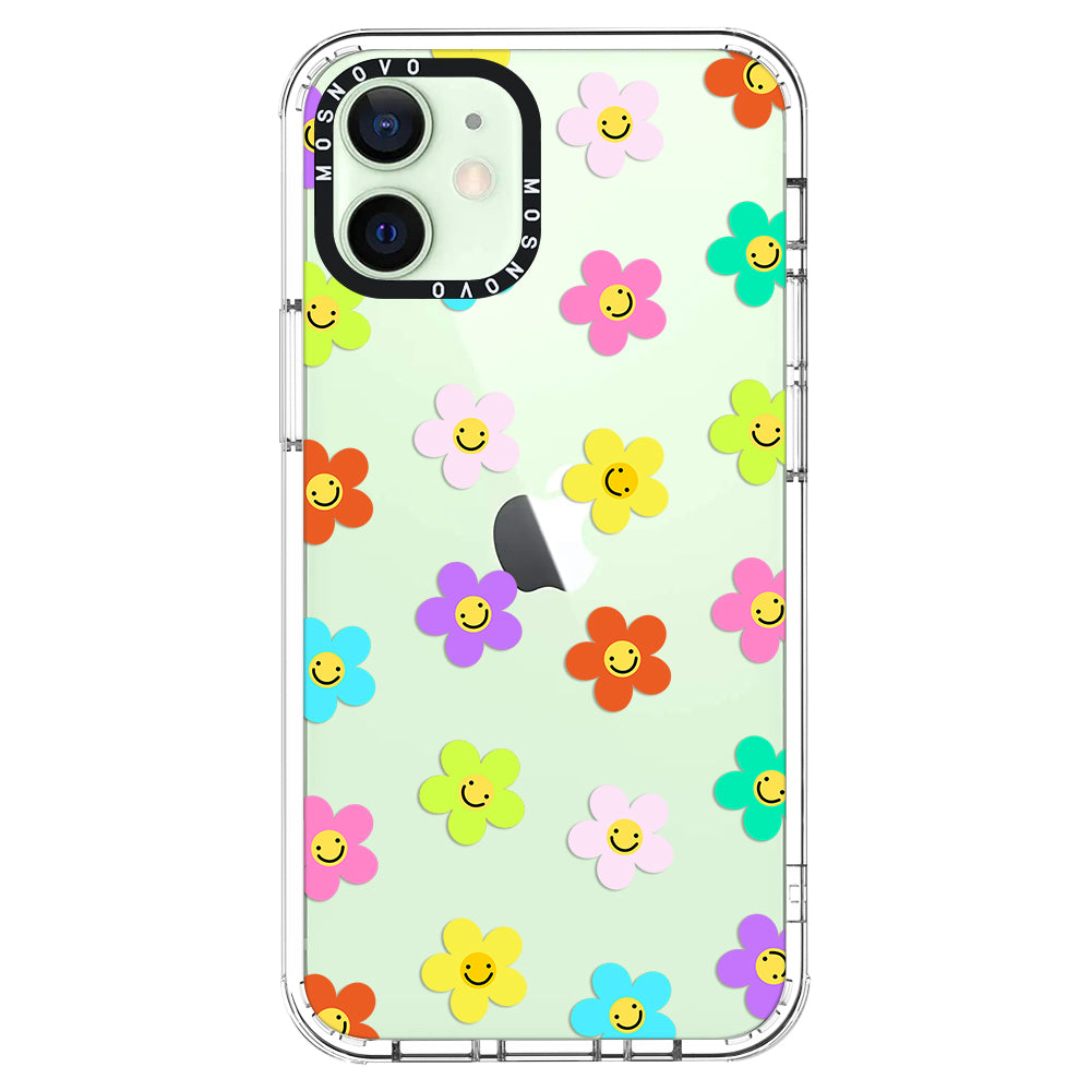 Smile Floral Phone Case - iPhone 12 Mini Case