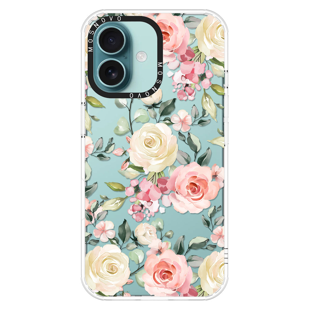 Watercolor Flower Floral Phone Case - iPhone 16 Plus Case - MOSNOVO