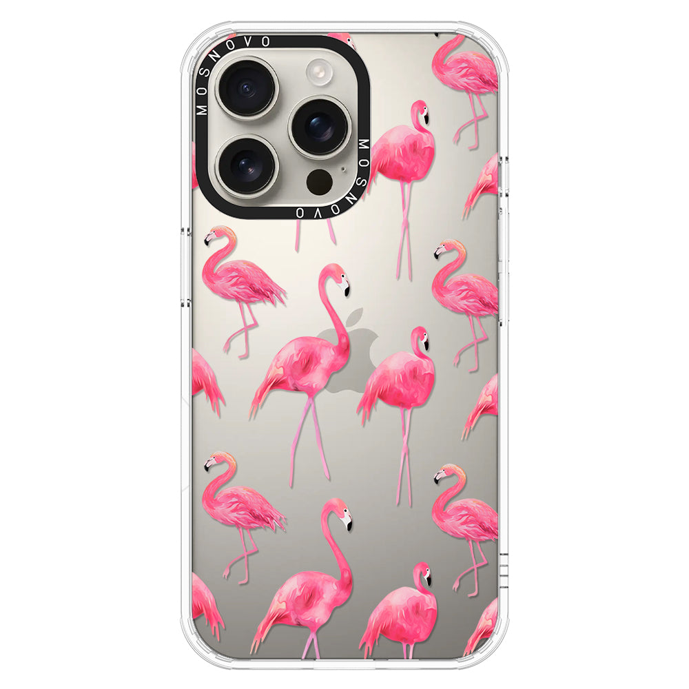 Flamingo Phone Case - iPhone 16 Pro Max Case - MOSNOVO