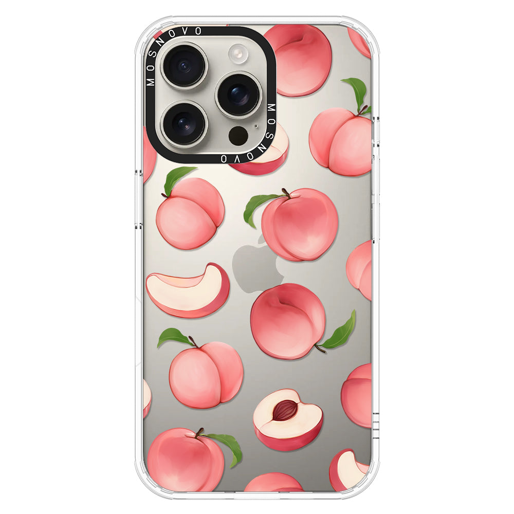 Cute Peach Phone Case - iPhone 16 Pro Max Case - MOSNOVO