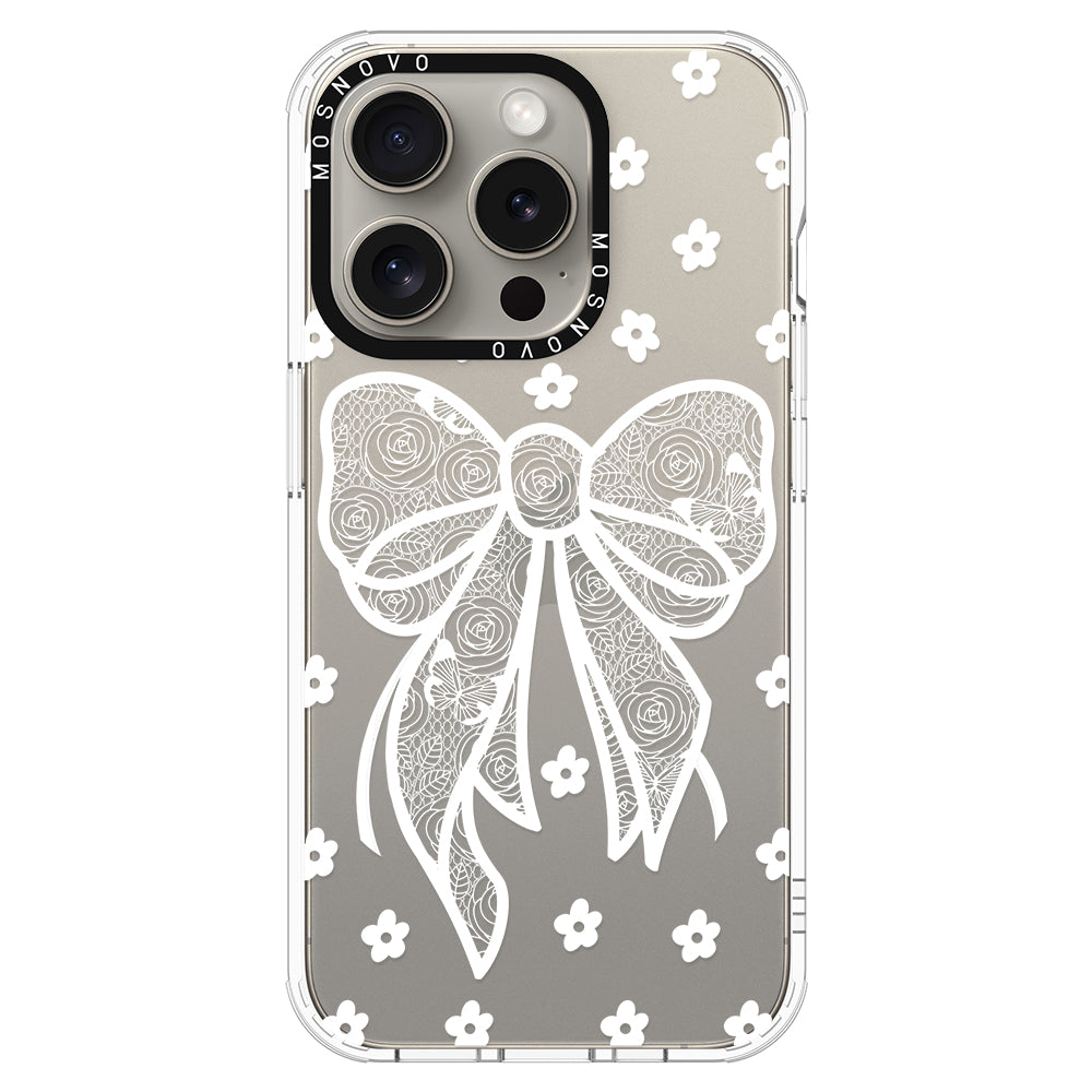 Lacey Bow Phone Case - iPhone 15 Pro Case