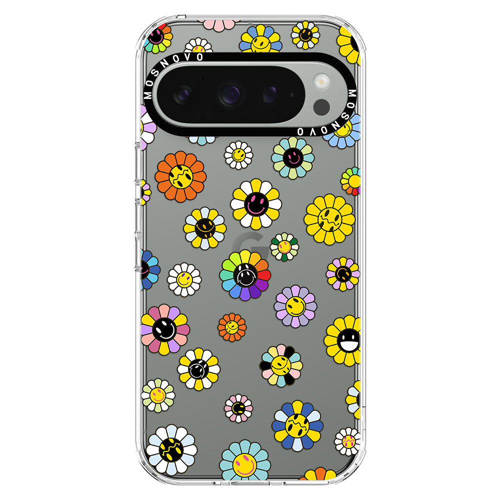 Flower Smiley Face Phone Case - Google Pixel 9 Pro Case