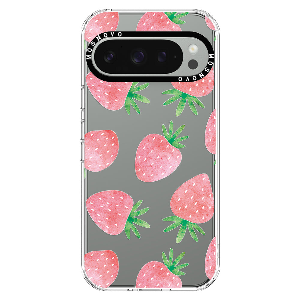 Pastel Strawberry Phone Case - Google Pixel 9 Pro Case