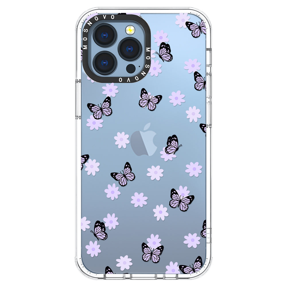 Lilac Butterfly Phone Case - iPhone 13 Pro Max Case