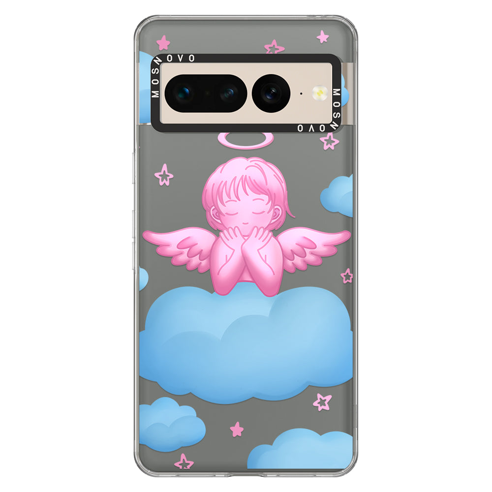 Pink Serenity Angel Phone Case - Google Pixel 7 Pro Case