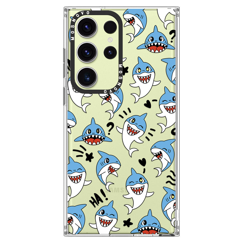 Cute Sharks Phone Case - Samsung Galaxy S23 Ultra Case