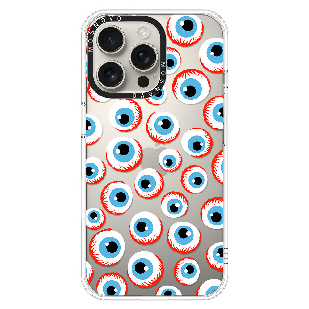 Scary Eyeball Phone Case - iPhone 16 Pro Max Case - MOSNOVO