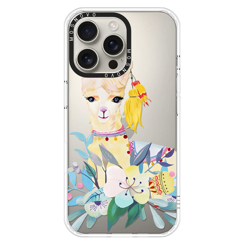 Boho Llama Phone Case - iPhone 16 Pro Max Case - MOSNOVO