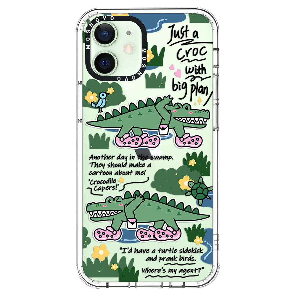 Croc with Big Plan Phone Case - iPhone 12 Case