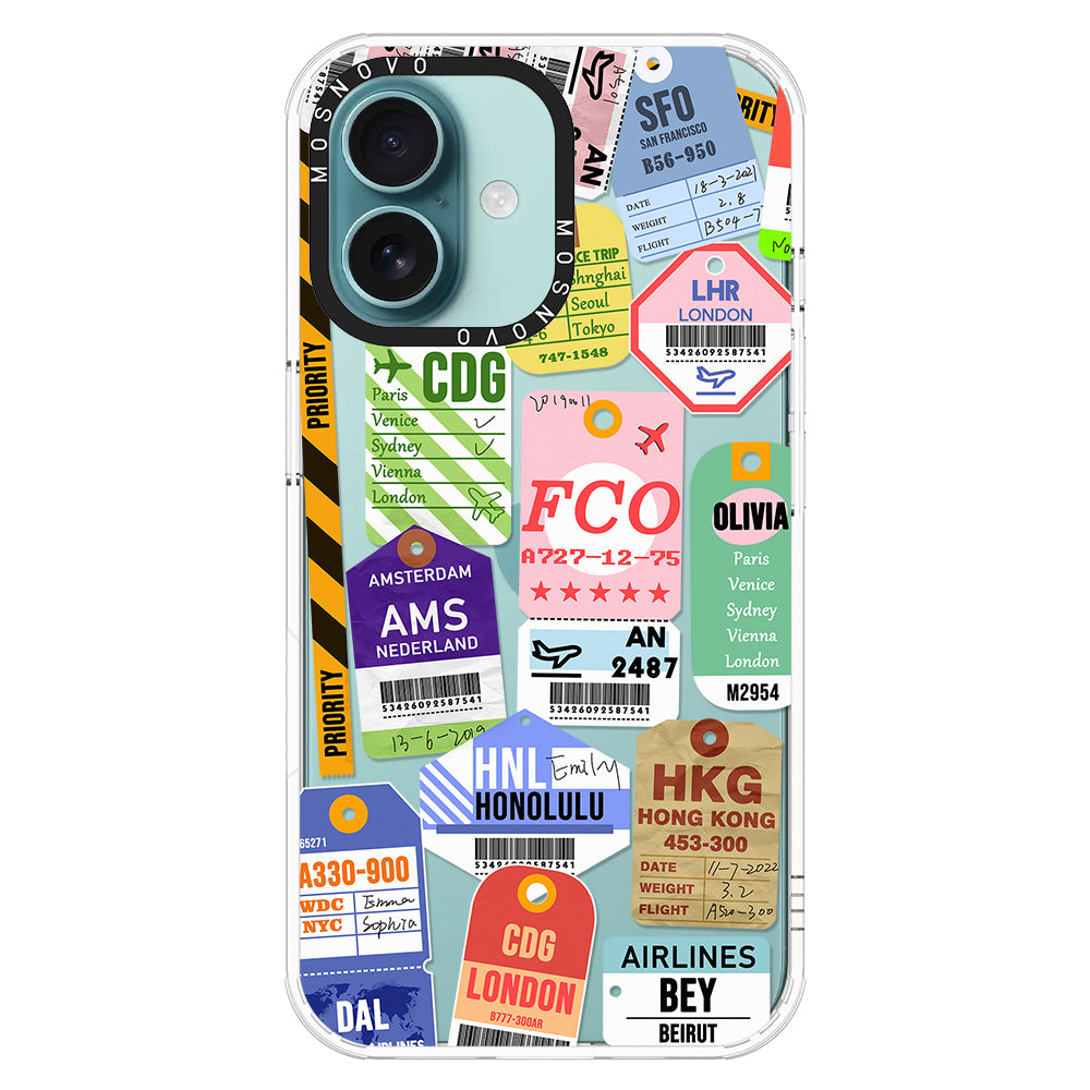 Ticket Label Phone Case - iPhone 16 Plus Case - MOSNOVO