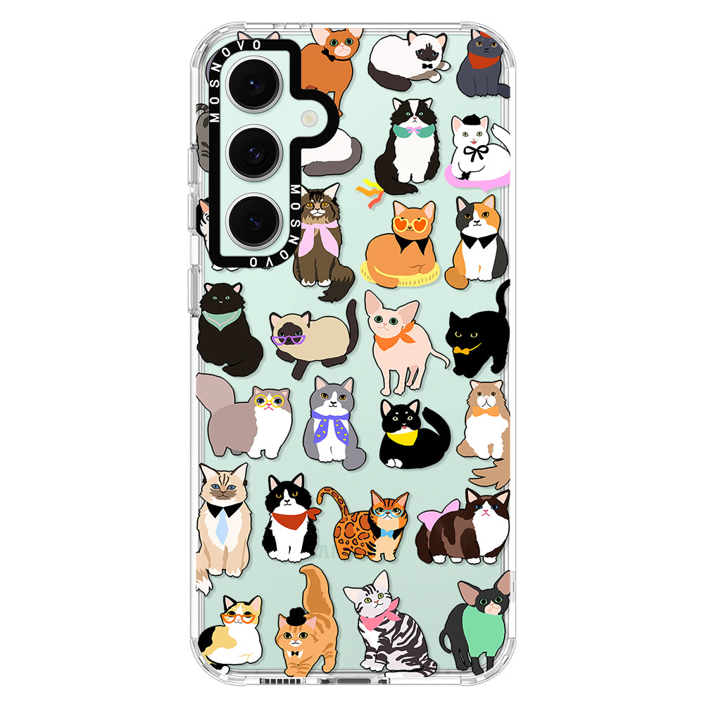 Cute Cat Phone Case - Samsung Galaxy S24 FE Case - MOSNOVO