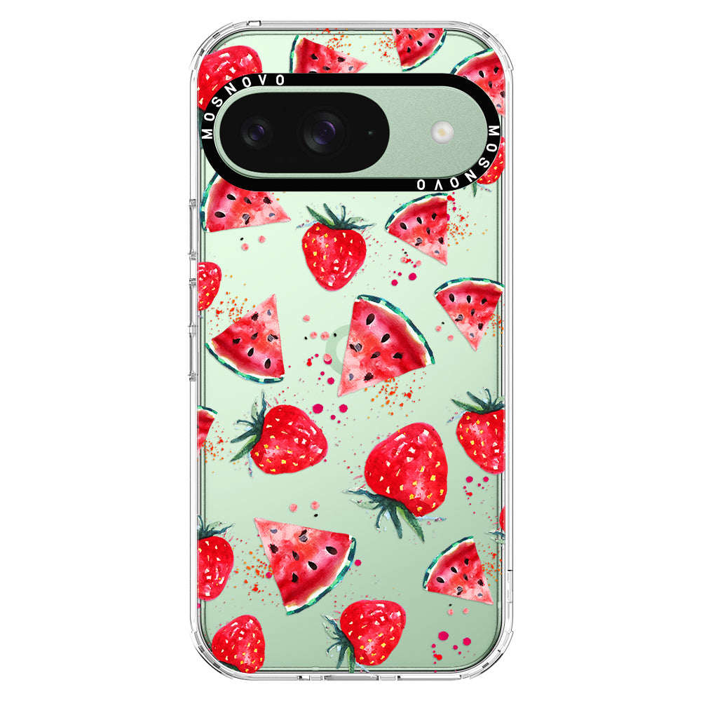 Watermelon and Strawberry Phone Case - Google Pixel 9 Case