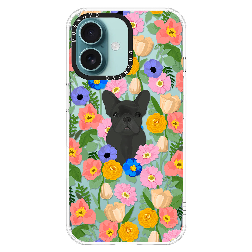 French Bulldog Garden Phone Case - iPhone 16 Plus Case - MOSNOVO