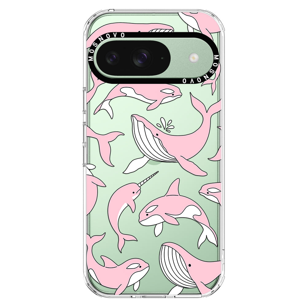 Pink Whales Phone Case - Google Pixel 9 Case