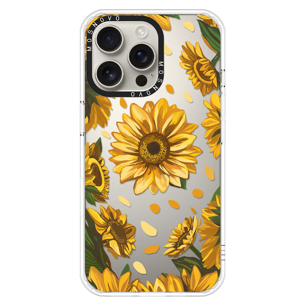 Sunflower Garden Phone Case - iPhone 16 Pro Max Case - MOSNOVO