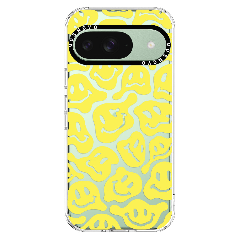 Melted Yellow Smiles Face Phone Case - Google Pixel 9 Case