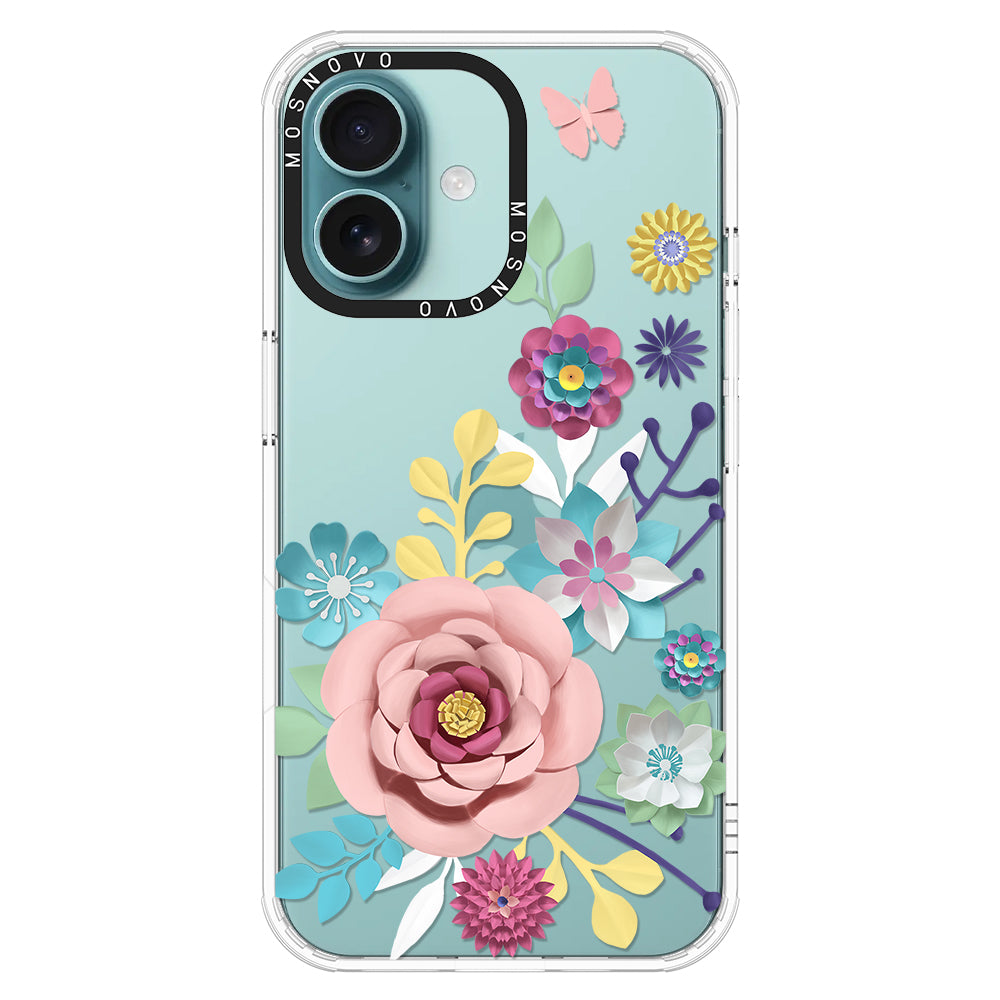 3D Floral Phone Case - iPhone 16 Plus Case - MOSNOVO