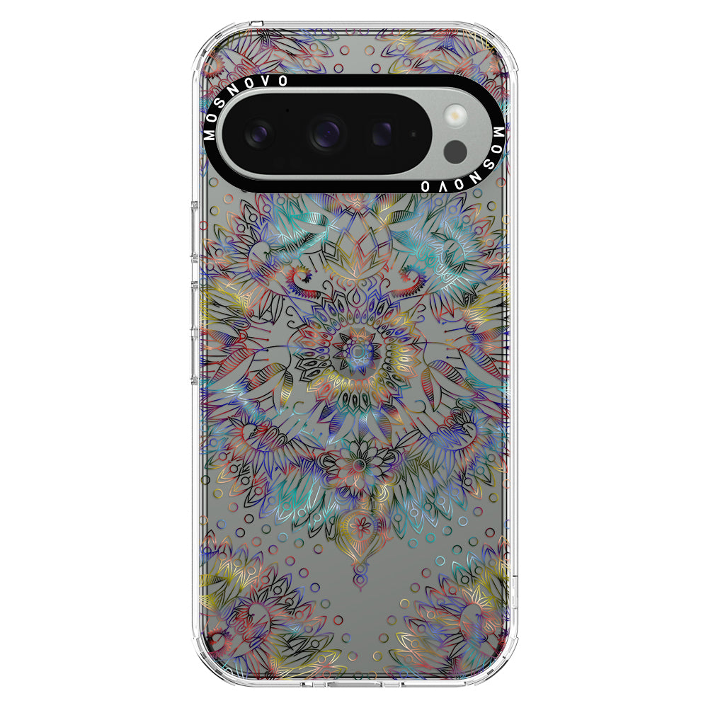 Rainbow Mandala Phone Case - Google Pixel 9 Pro XL Case