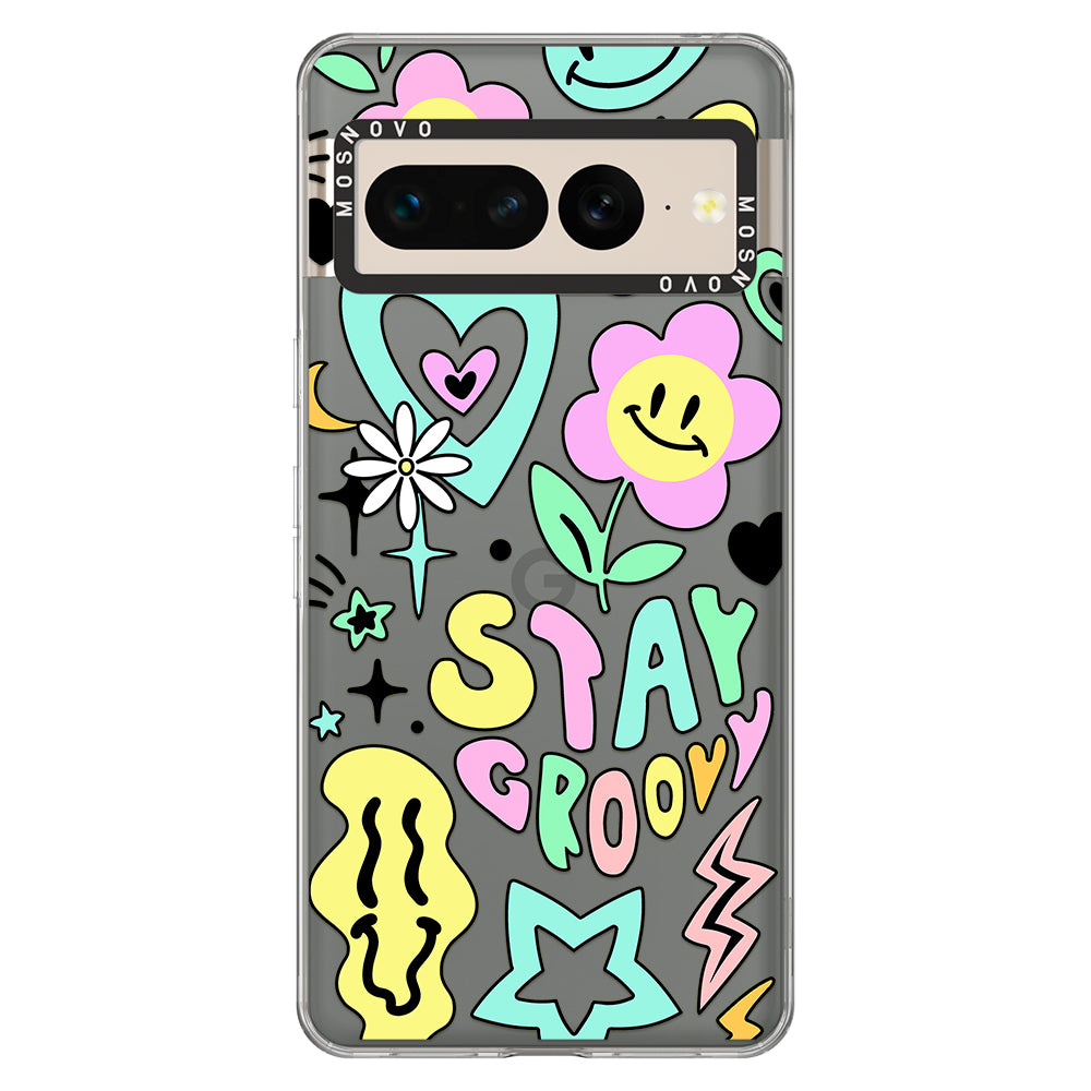 Stay Groovy Phone Case - Google Pixel 7 Pro Case