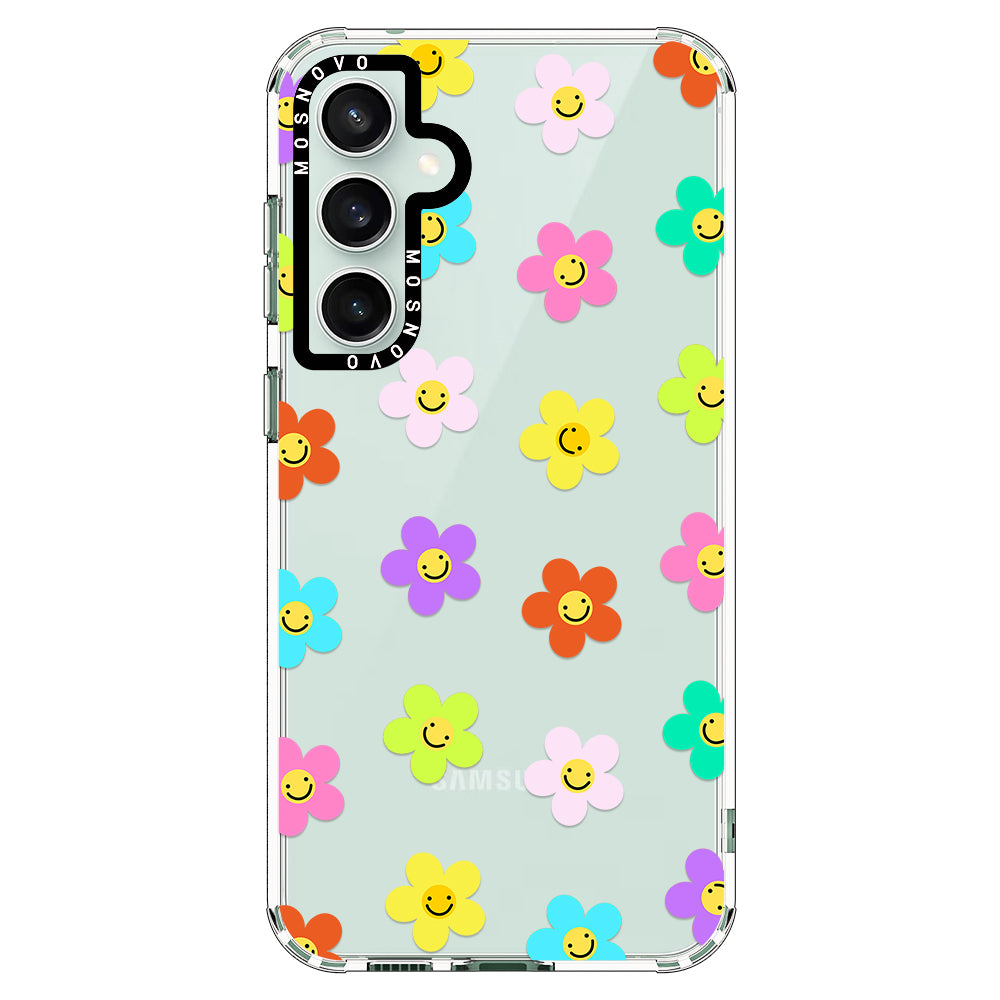 Smile Floral Phone Case - Samsung Galaxy S23 FE Case