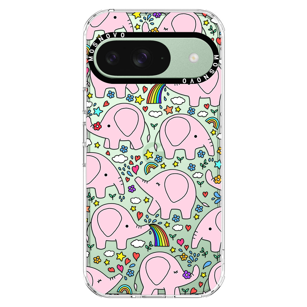 Cute Pink Elephant Phone Case - Google Pixel 9 Case