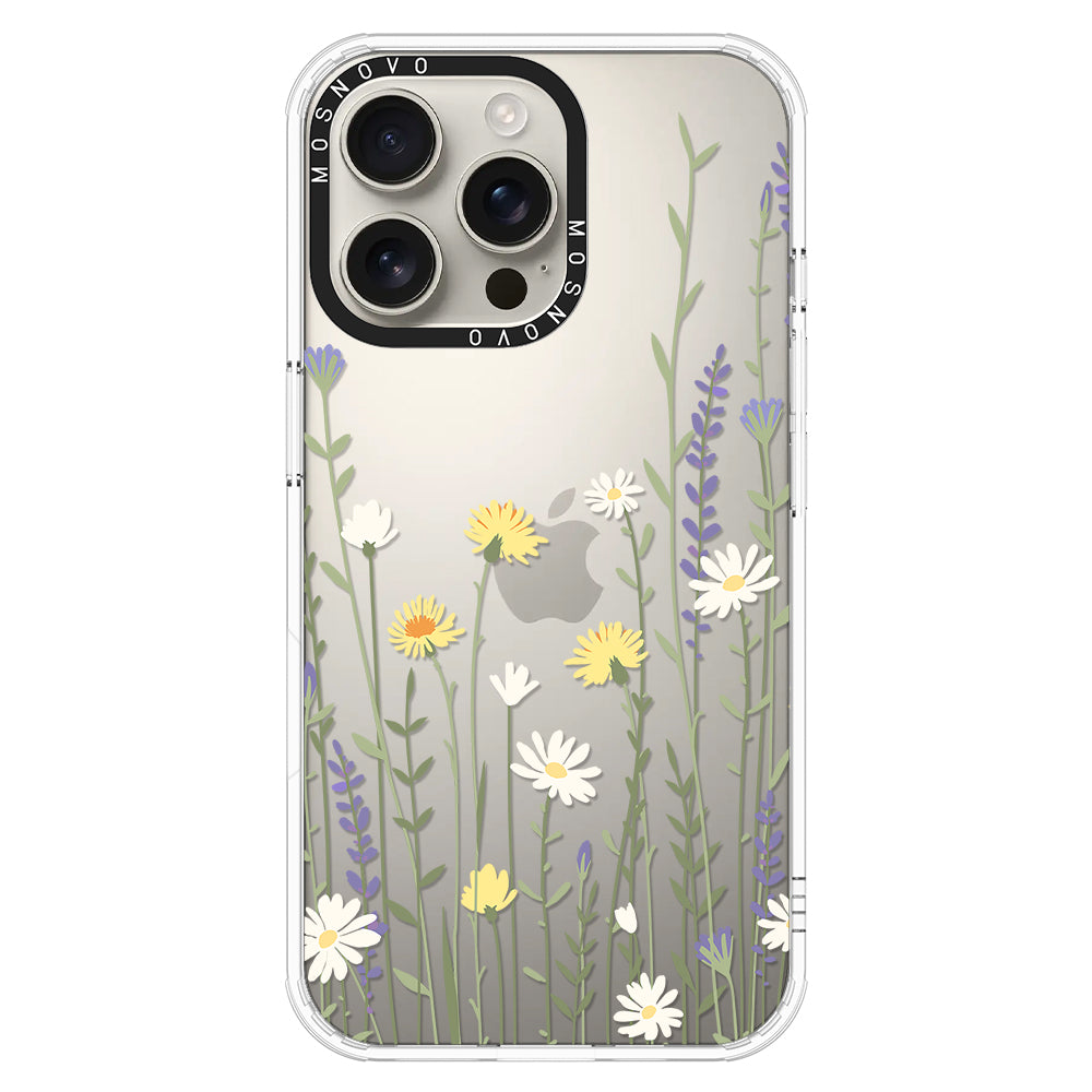 Wild Meadow Floral Phone Case - iPhone 16 Pro Max Case - MOSNOVO