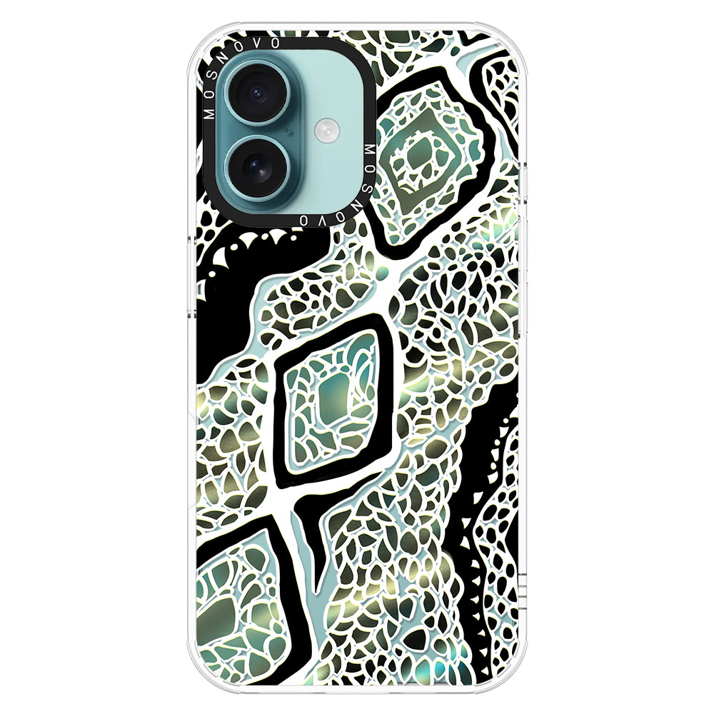 Jade Snake Phone Case - iPhone 16 Plus Case - MOSNOVO